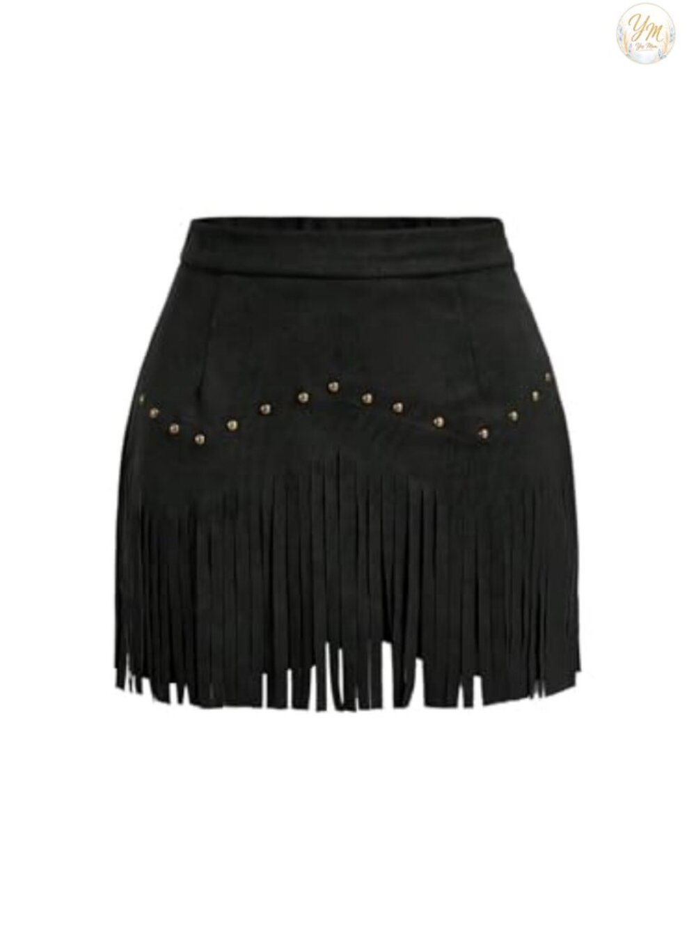 Suede Fringe Cowgirl Skirt High Waist Mini Western Country Outfit